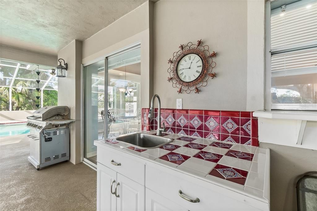 Sink, and Storage Cabinets w/Grill