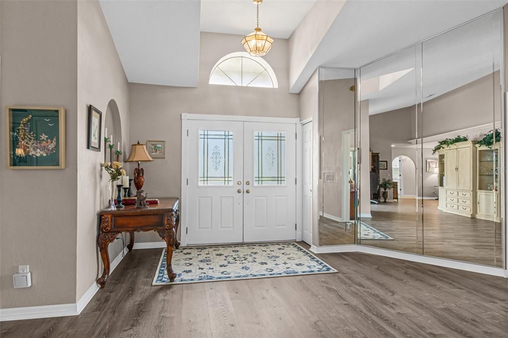 Double Door Entry into Foyer