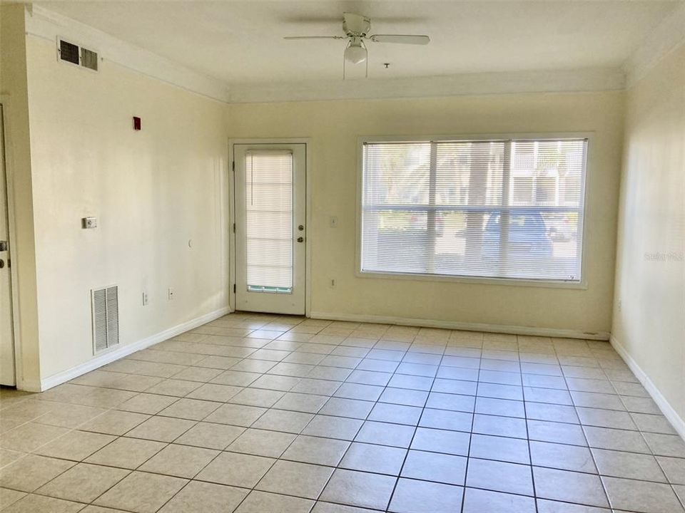 Living room - tile floors.