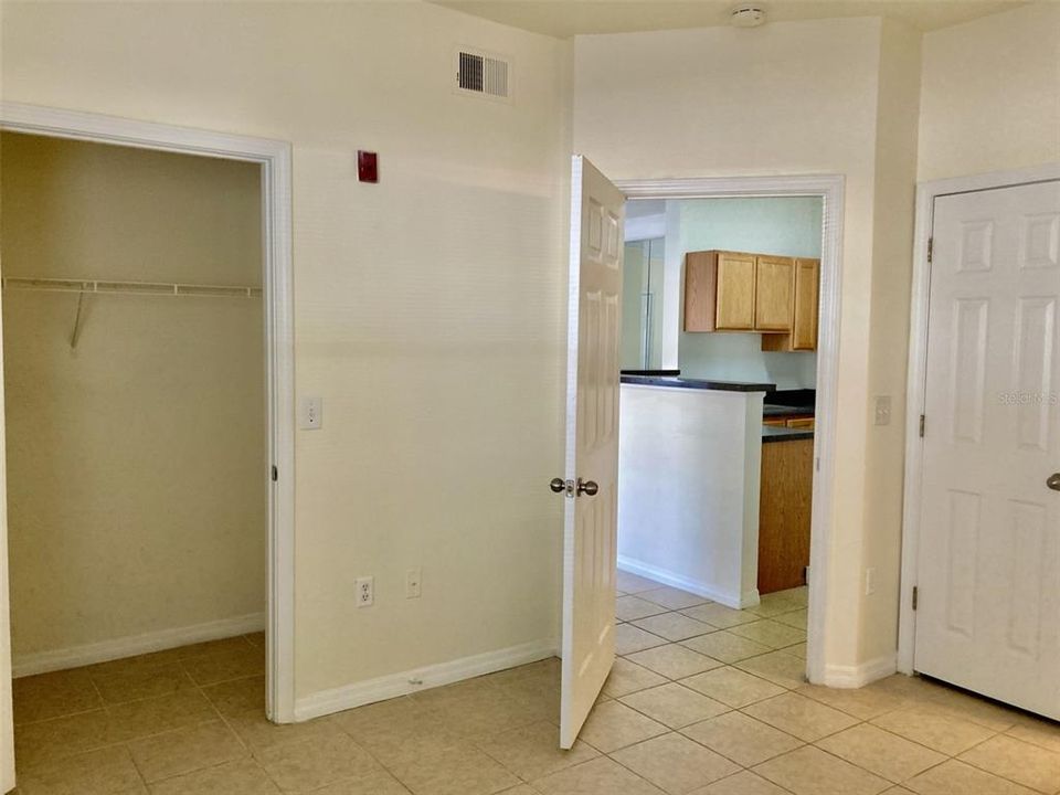 Closet in bedroom.