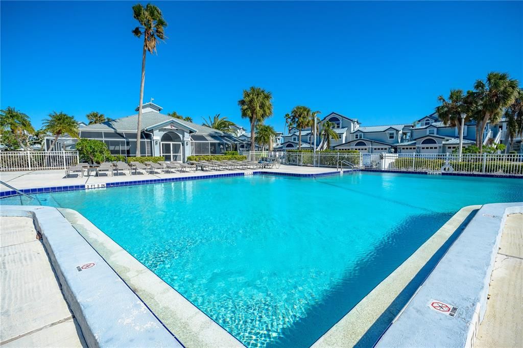 One of two community pools. This one is closest to the unit; only steps away.