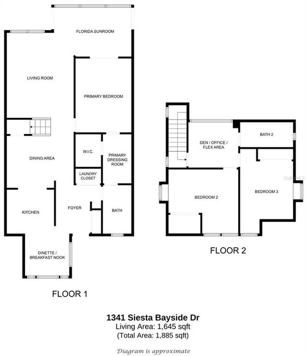 Floor Plan - 1341 Siesta Bayside Dr