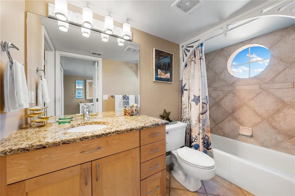 Primary Bathroom, with secondary door to access from the hallway.