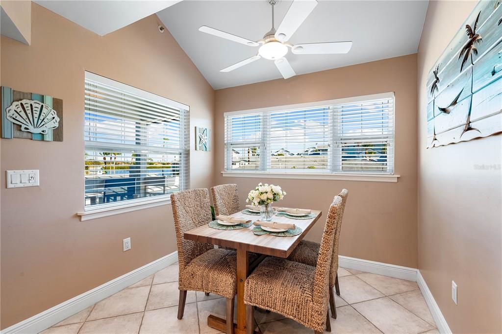 Dinette area, connected to kitchen.