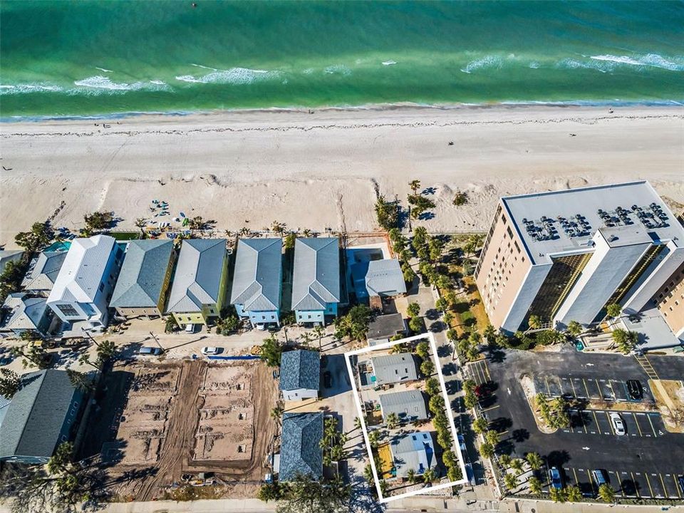 Aerial Parcel Outline - 822 Gulf Blvd, IRB