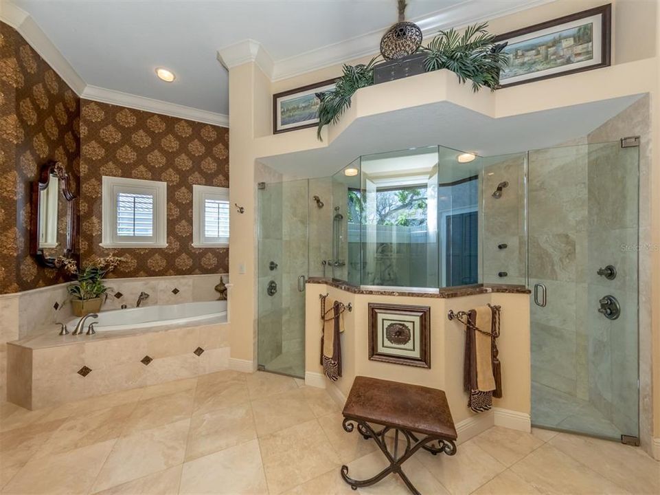 Garden tub and seperate shower