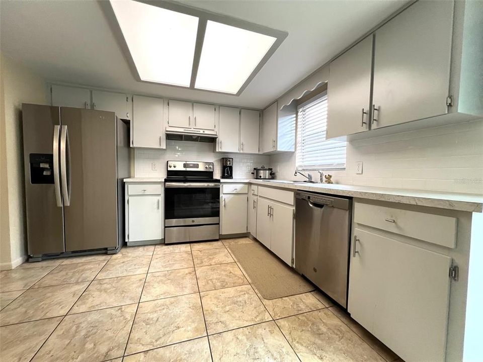 kitchen with stainless steel appliances