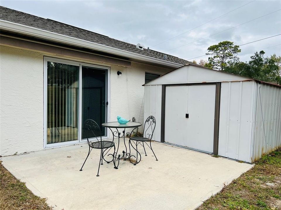 patio & storage shed