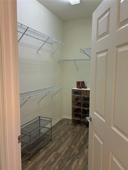 WALK-IN CLOSET IN PRIMARY BATHROOM