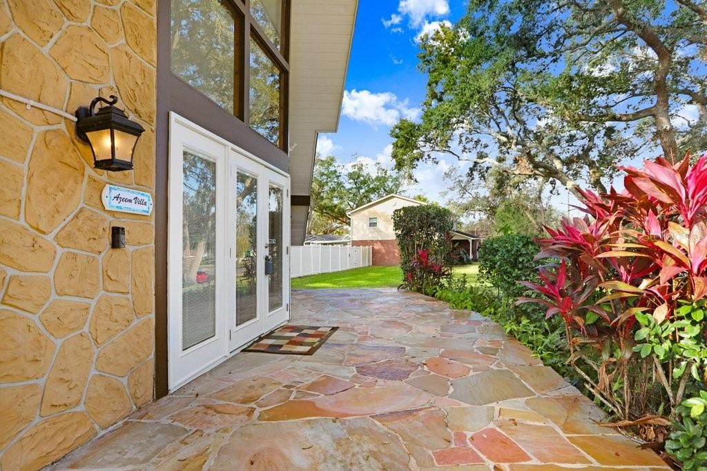 Walkway to the front of the home