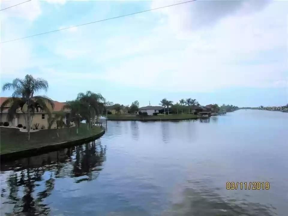 Waterway views after launching