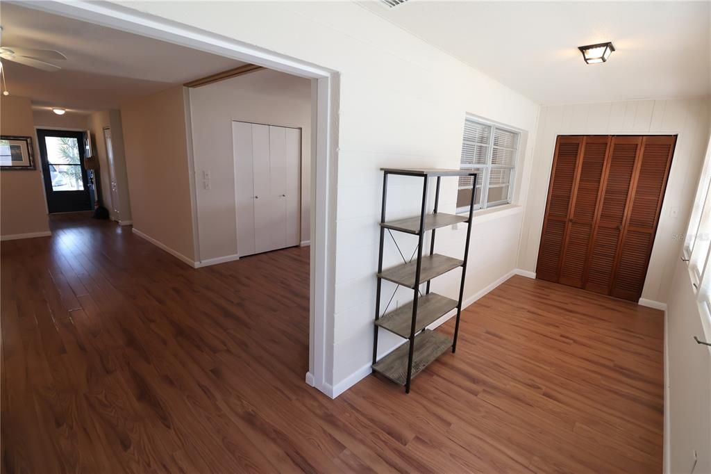 Sun Room & storage closet