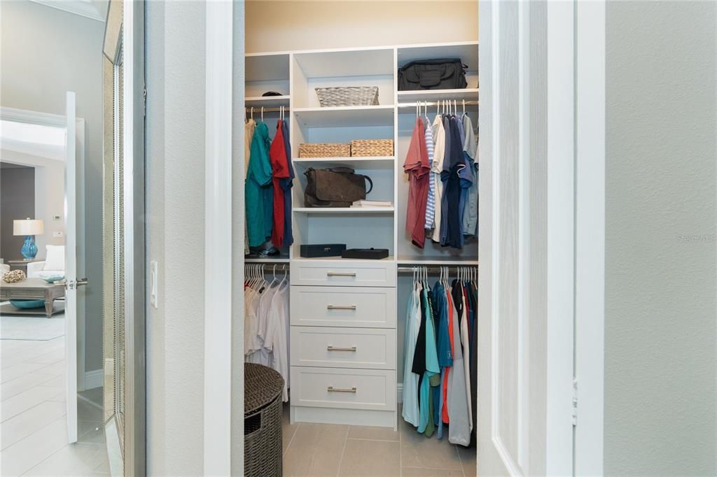 2nd Primary Bedroom Walk In Custom Closet with Built In's