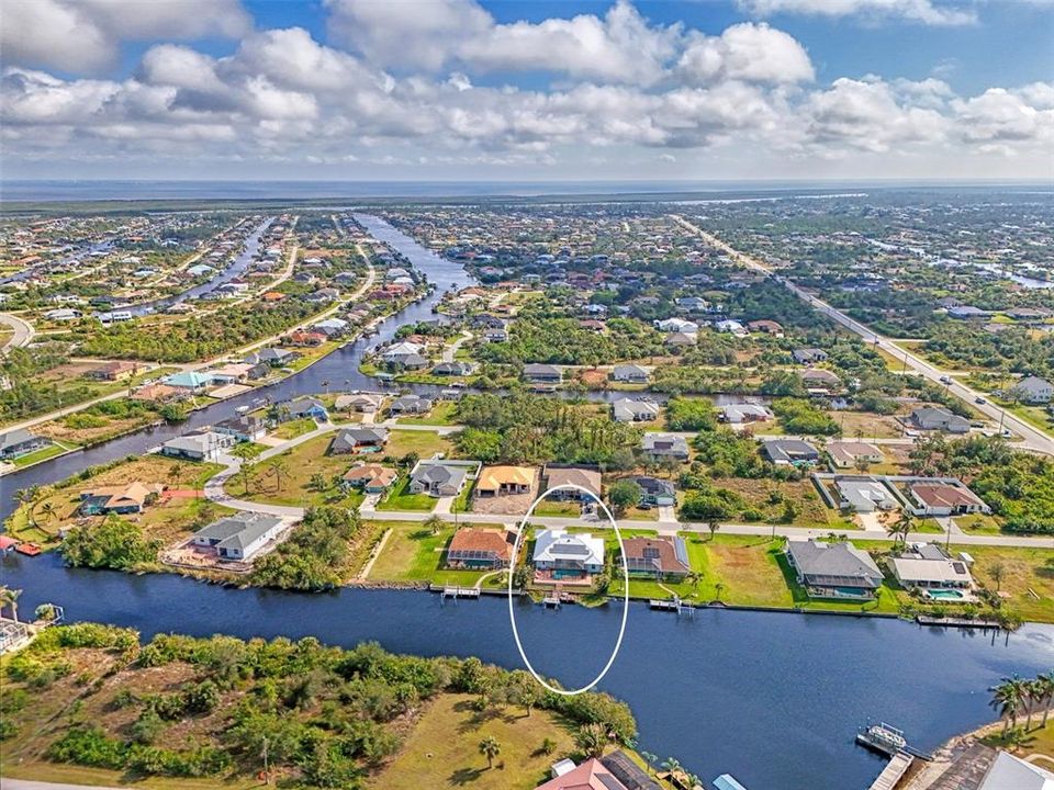 Quick access to a main waterway with only 1 bridge feeding out to the lagoon!