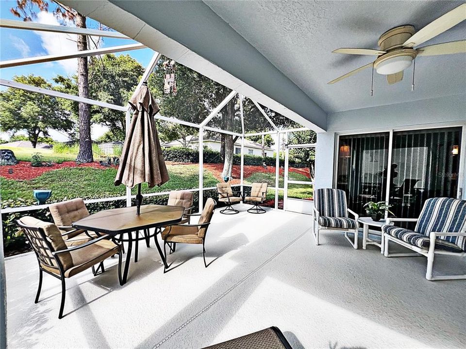 Screened in extended porch