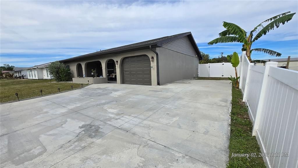 Extended Driveway with RV Hookup