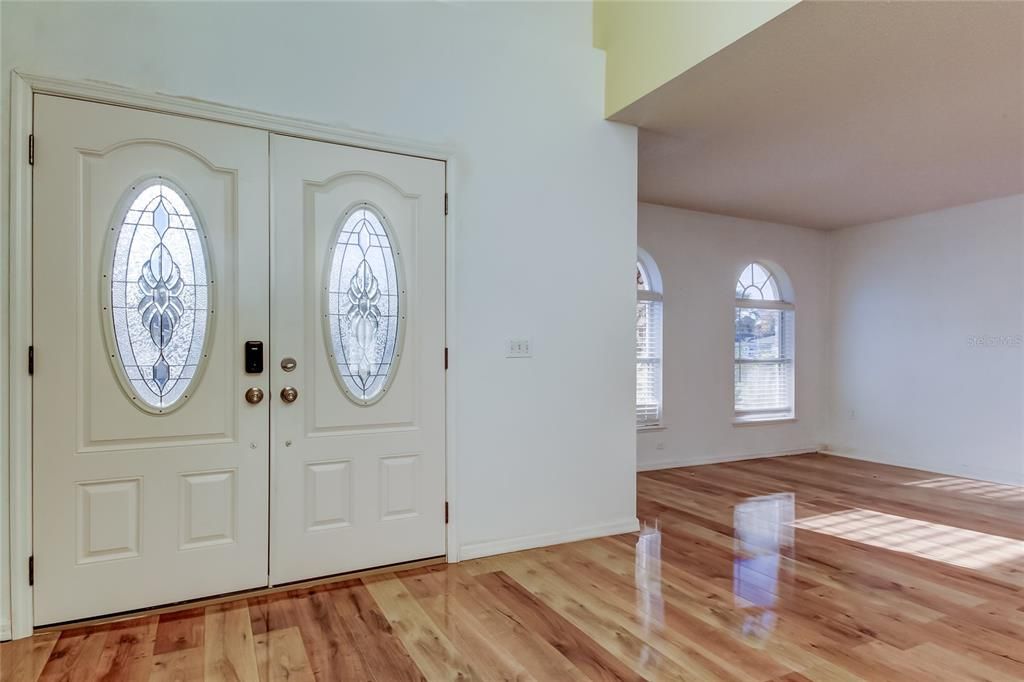 foyer and formal living/dining