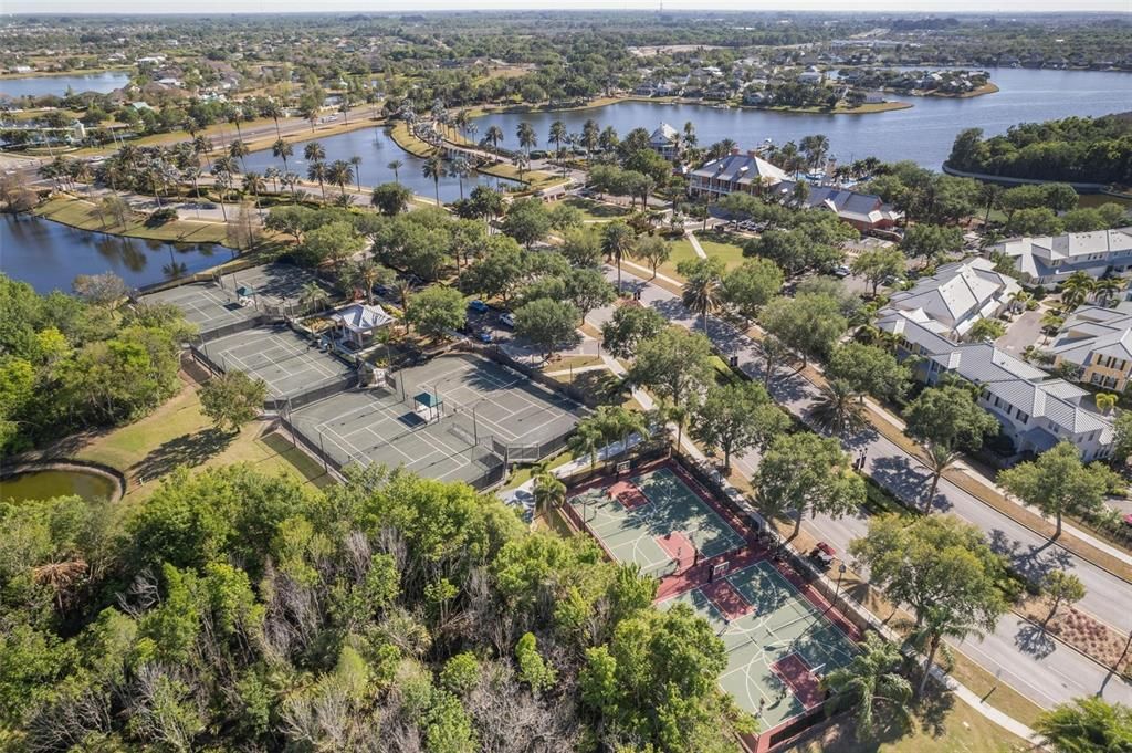 Tennis/ basketball courts