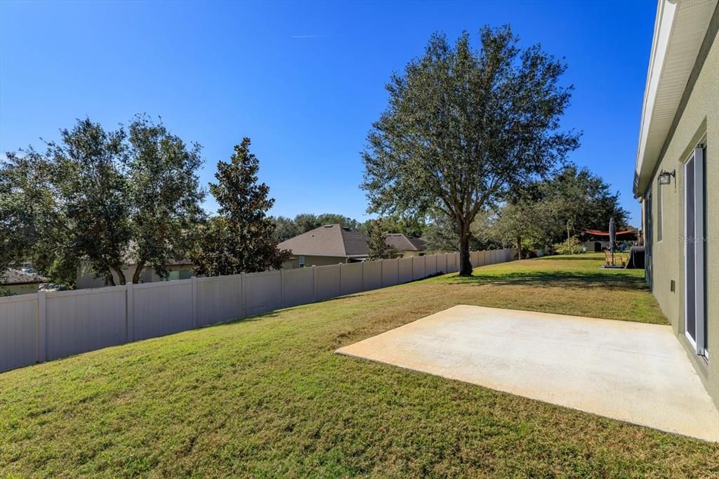 Open patio off the family room