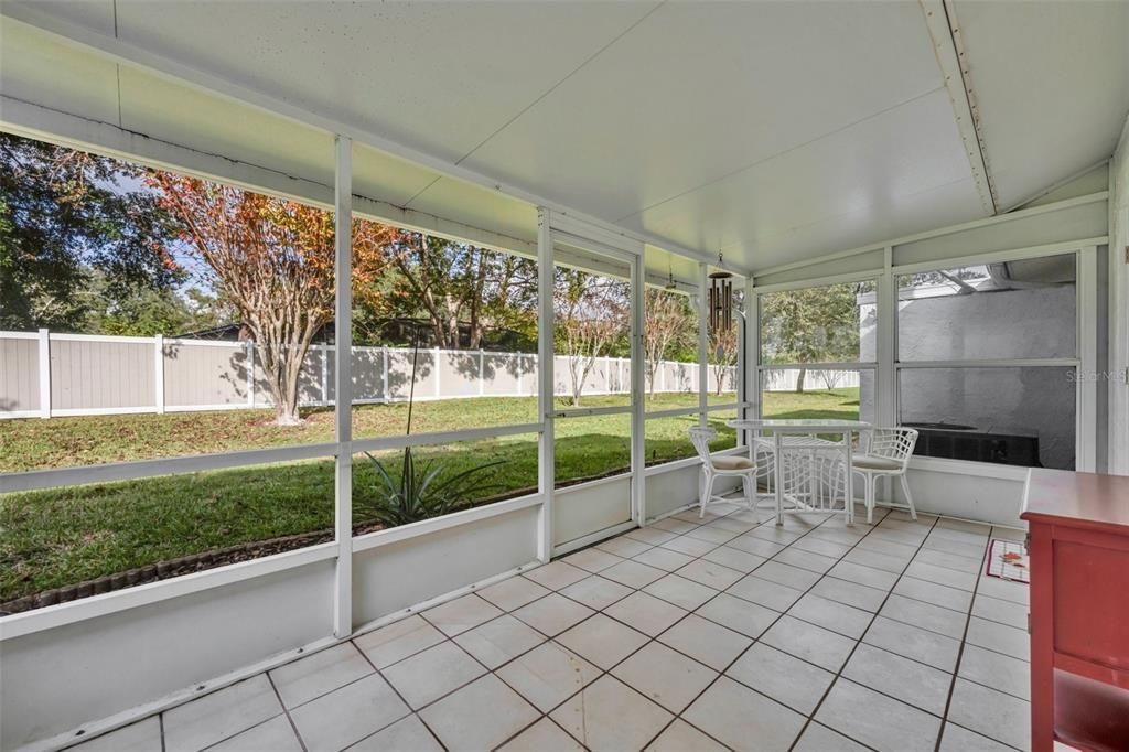 SCREENED PORCH IN REAR