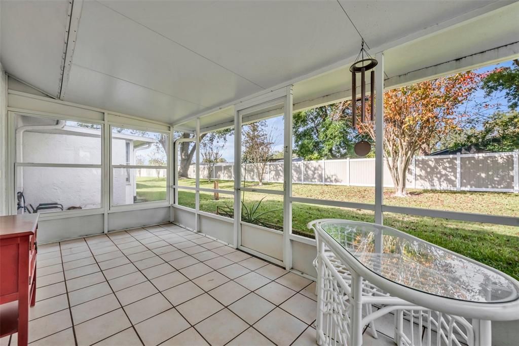 REAR SCREENED PORCH