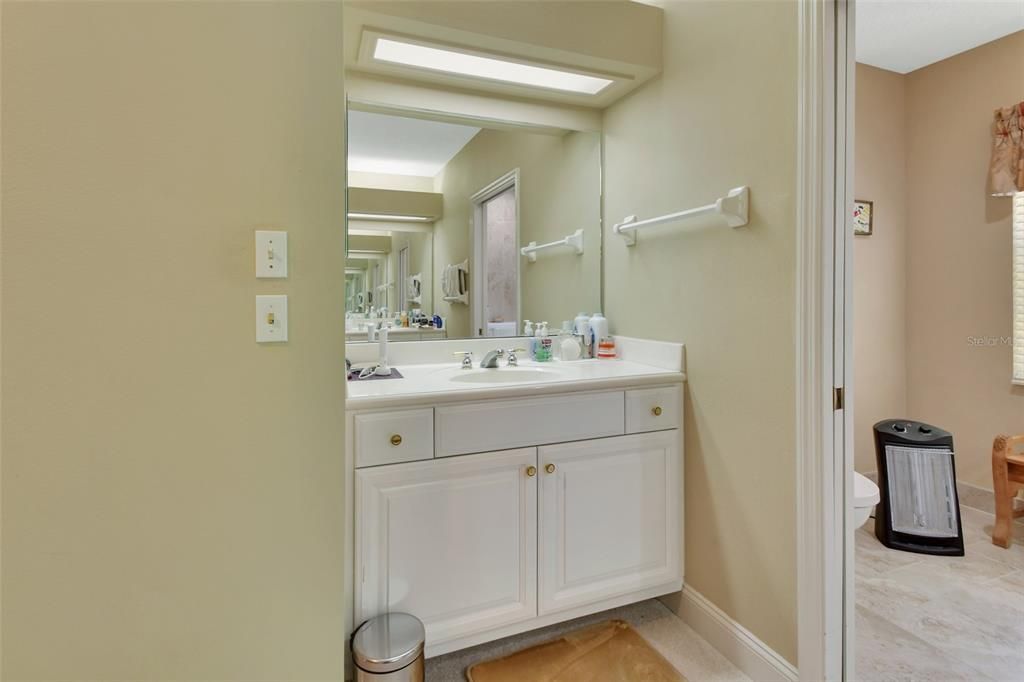 Primary bath with double vanities