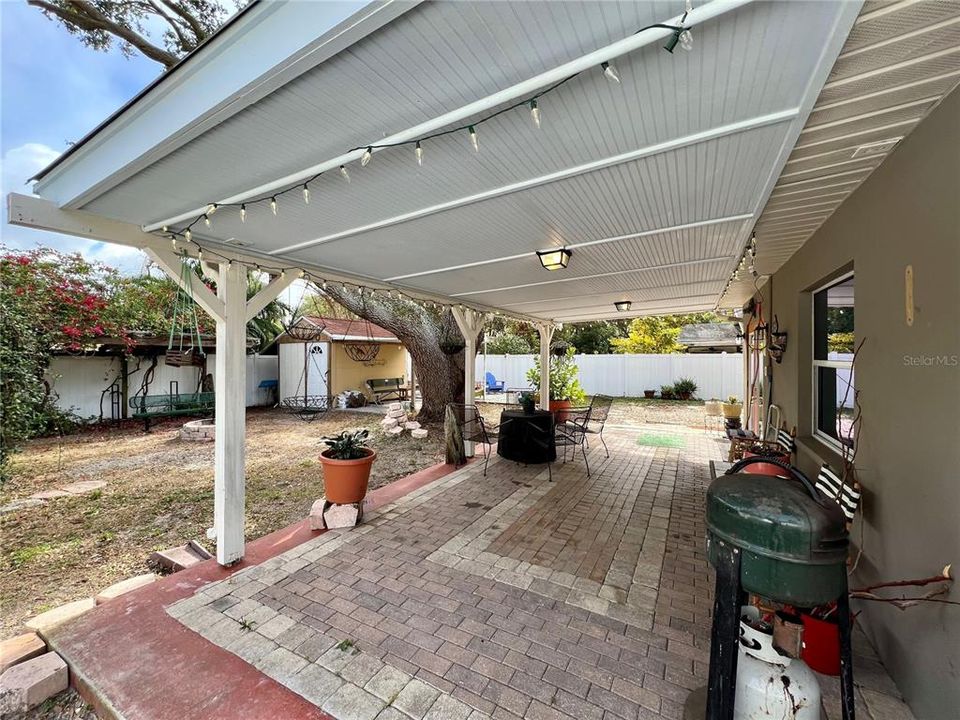 Back patio area