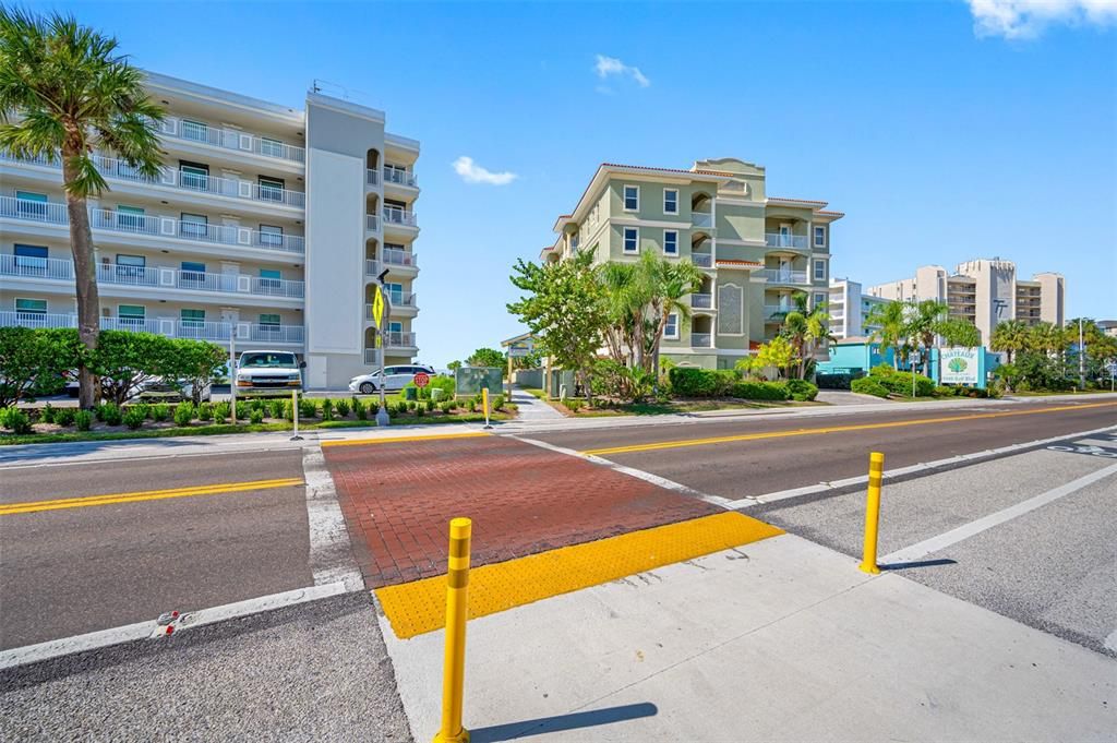 Designated Signaled Crosswalk to Beach Access