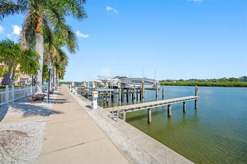 400 FT of Intracoastal lighted sidewalk with bench seating