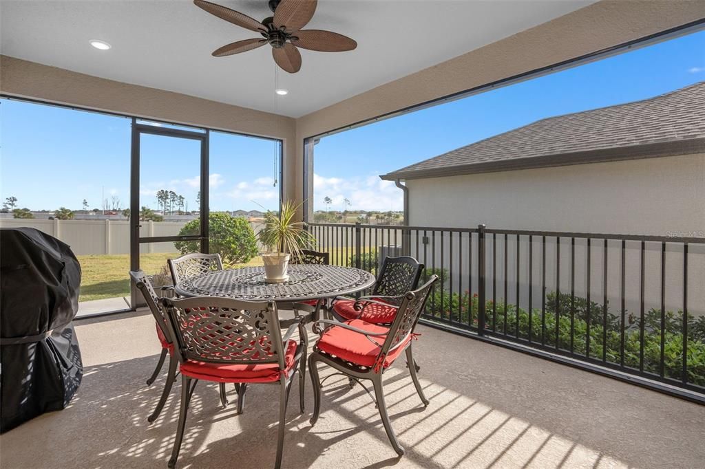 Extended Under Roof Screened Lanai with no rear neighbors