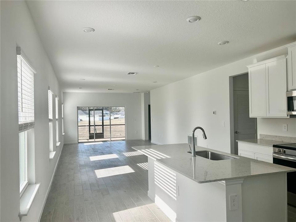 Kitchen, Family Room Combination Living Area