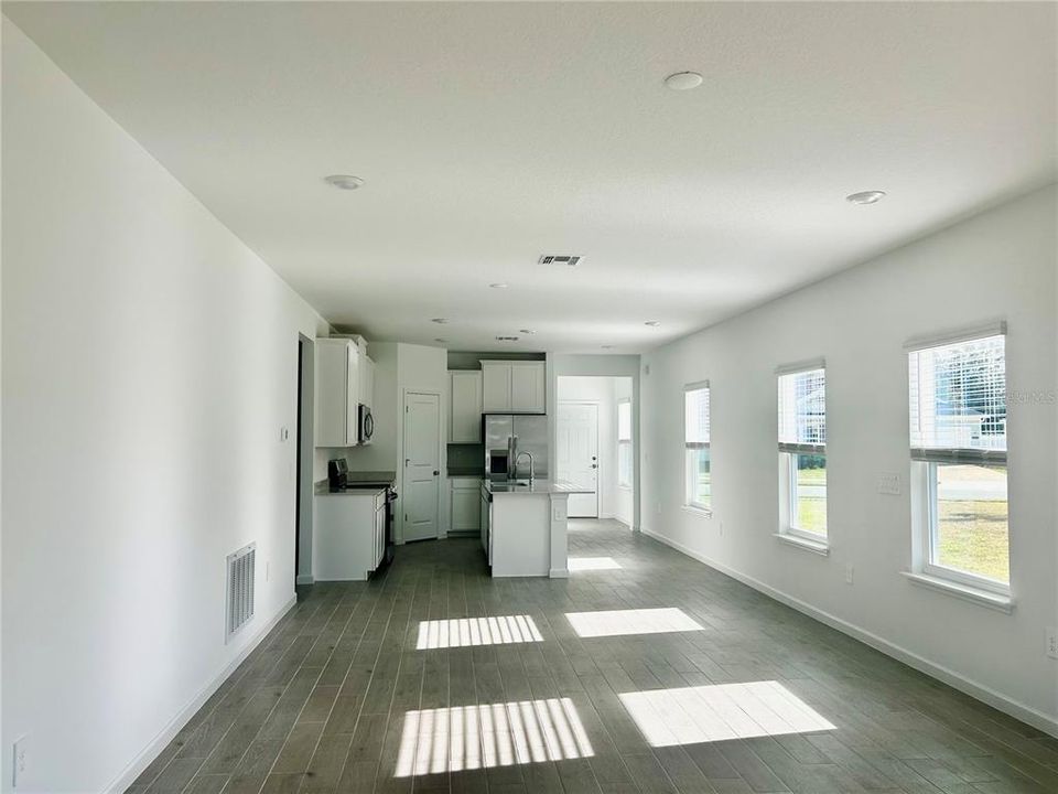 Family Room Kitchen Combination Living Space