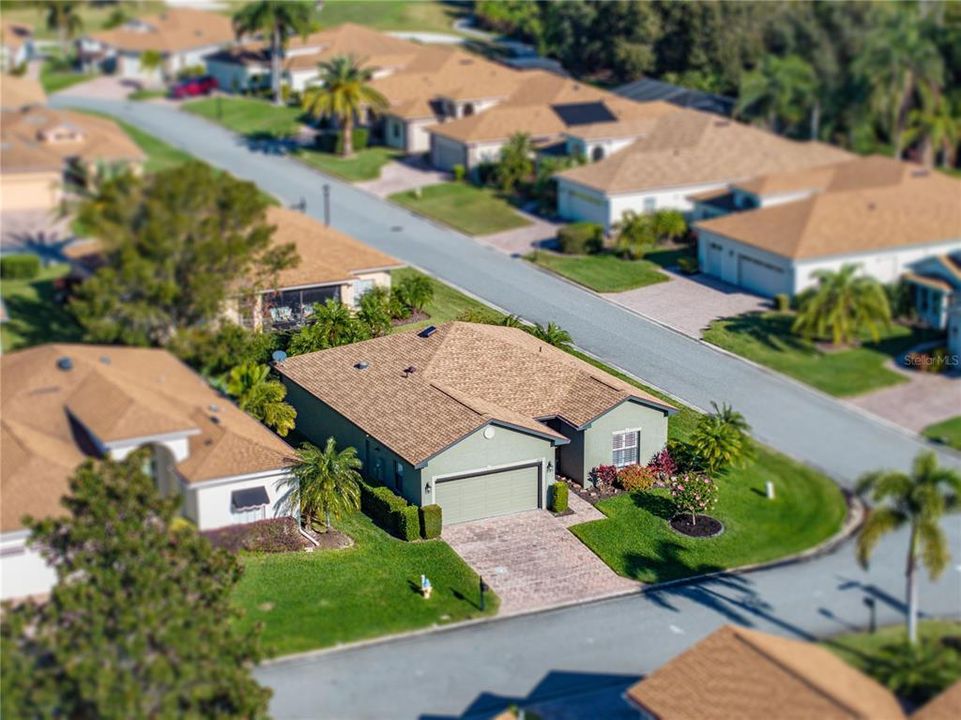 House drone view