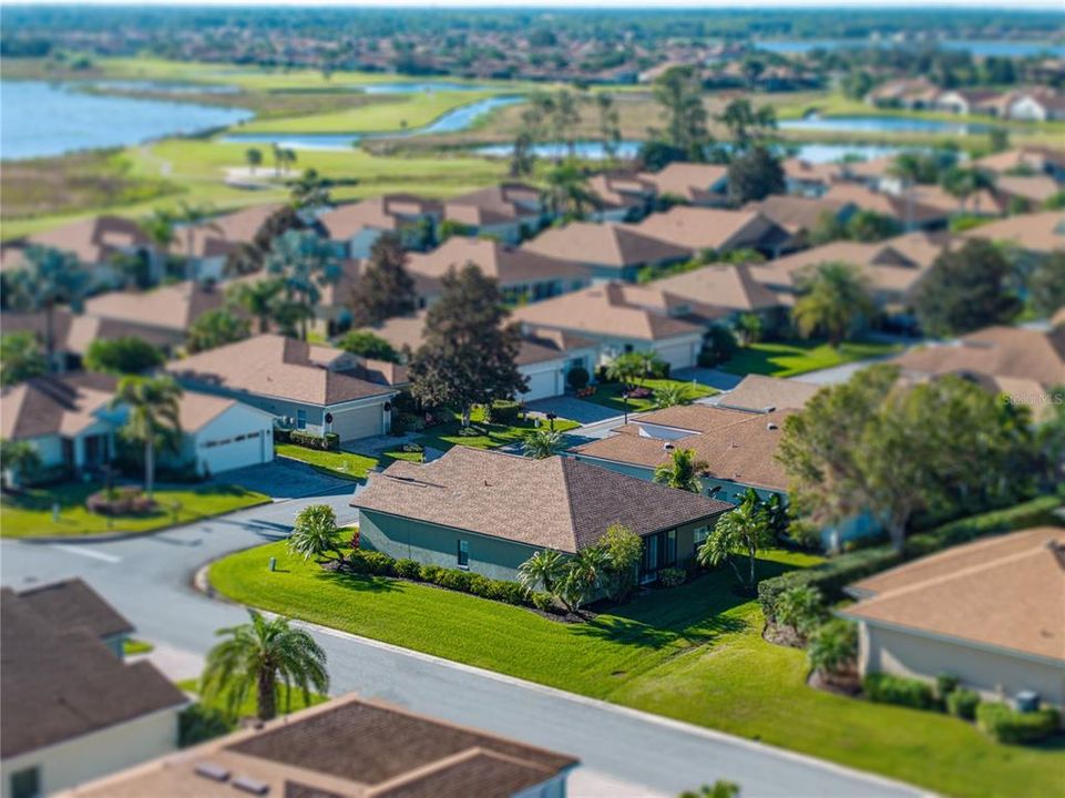 House drone view