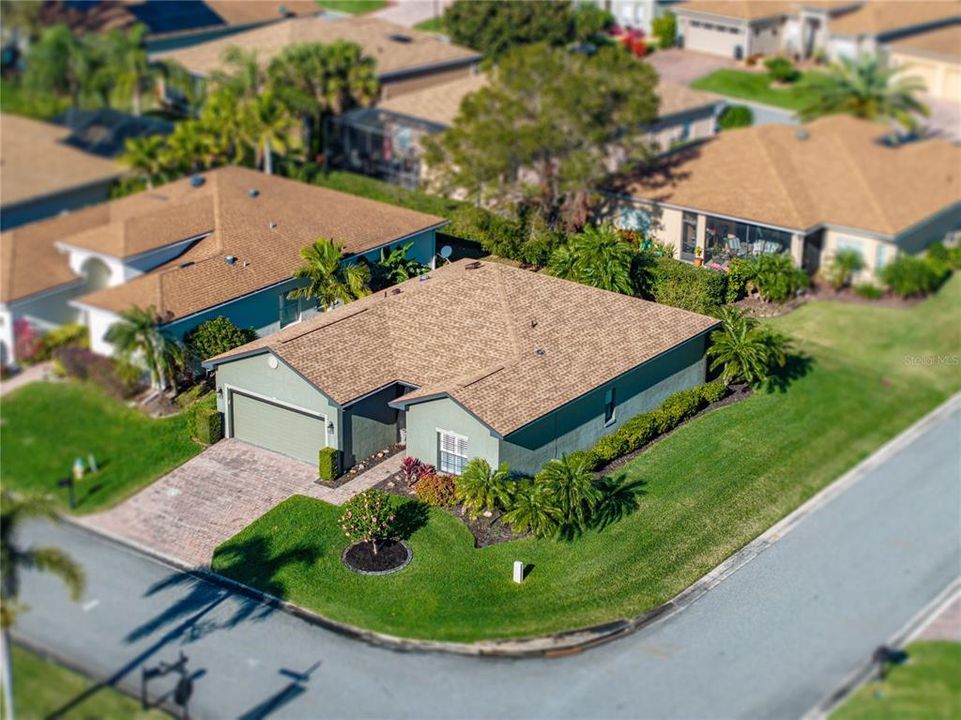 House drone view