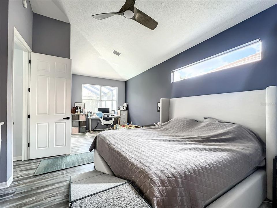 Master Bedroom view of sitting area/pool access