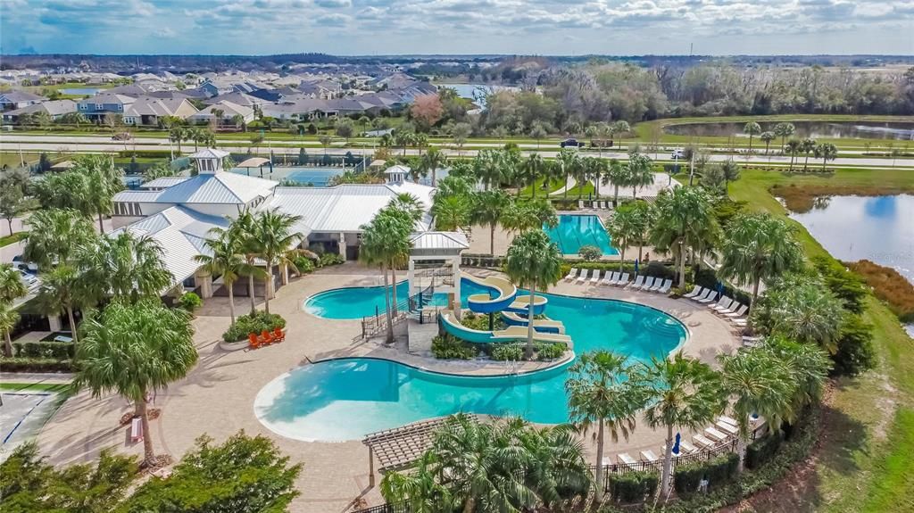 Community Aerial Pool VIew