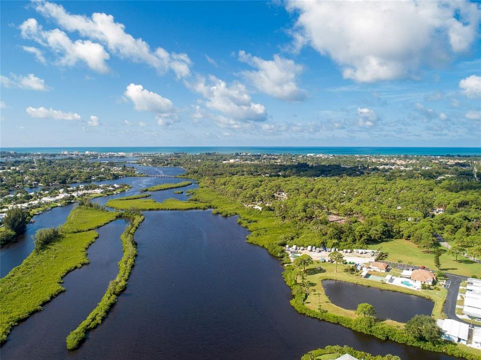 Aerial of Terra Cove to Gulf of Mexico