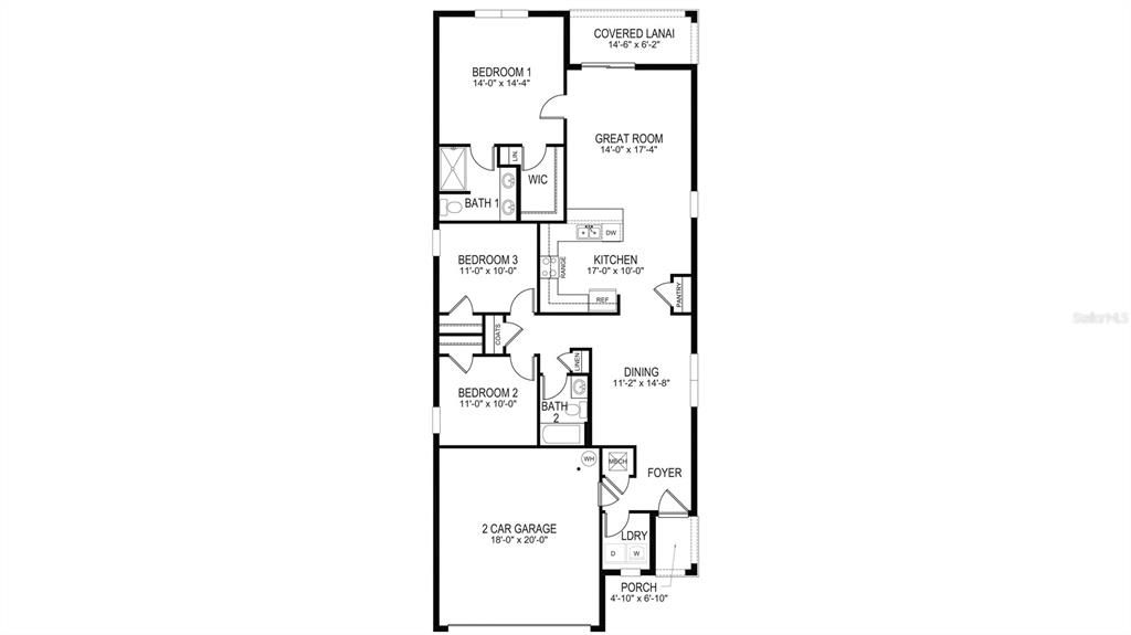 На продажу: $346,250 (3 спален, 2 ванн, 1504 Квадратных фут)