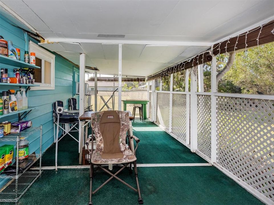 Porch and Laundry area