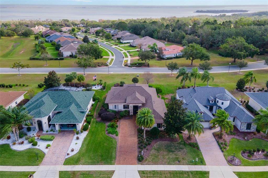 Ariel View of subdivision and "Chain of Lakes" Lake Griffin View!