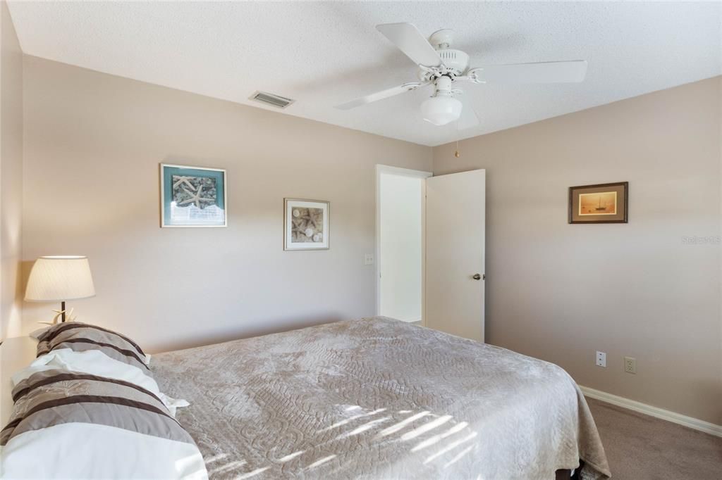 Guest Bedroom features a Walk in Closet