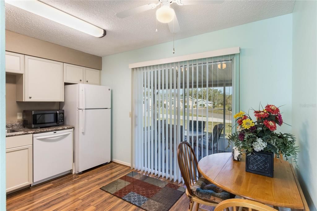 Glass Sliding Doors allow access onto the Patio