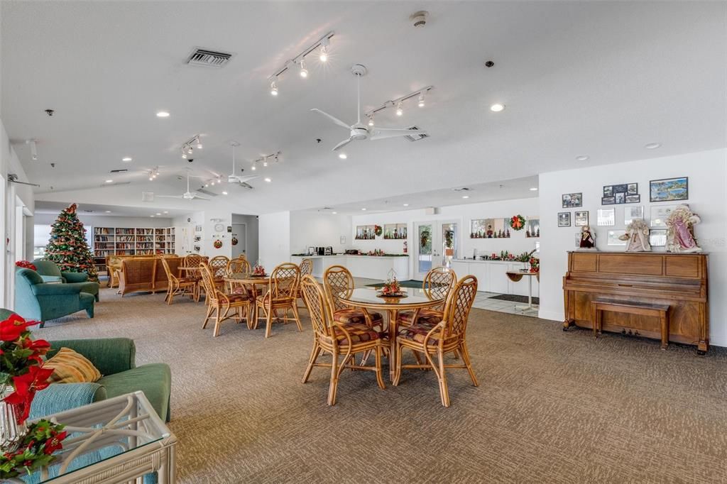 clubhouse facing kitchen area.