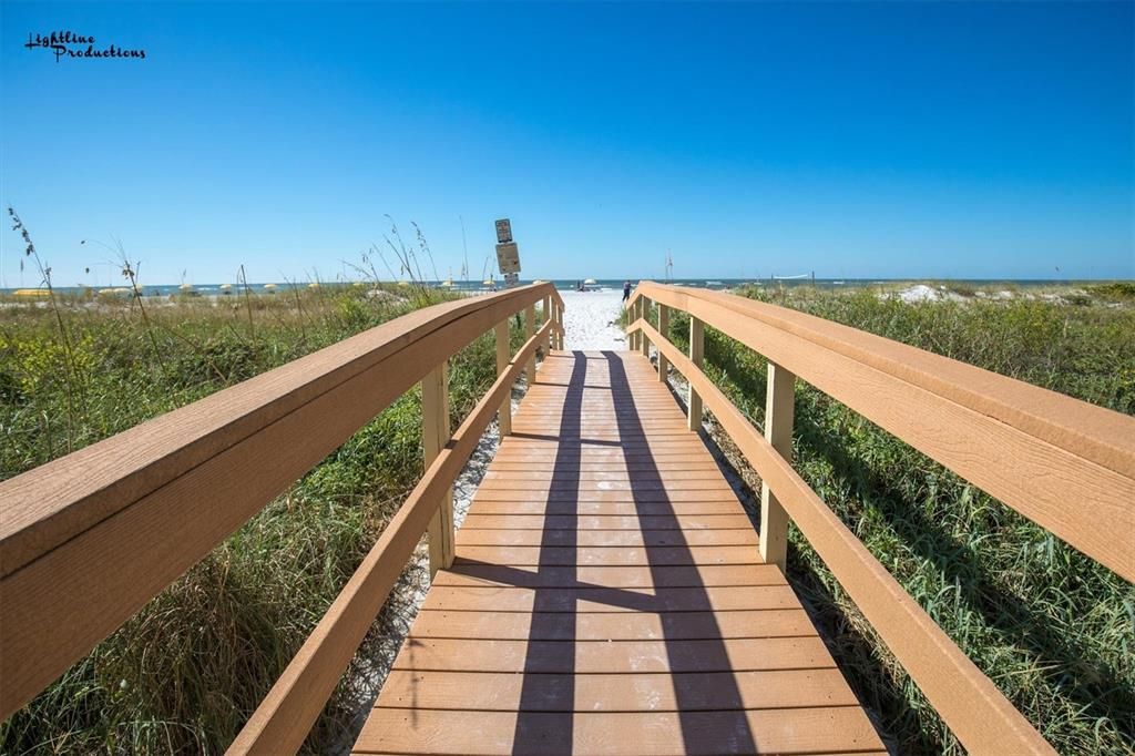 walkway to beachfront