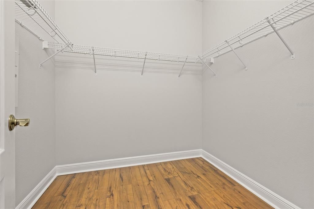 Double walk-in closets