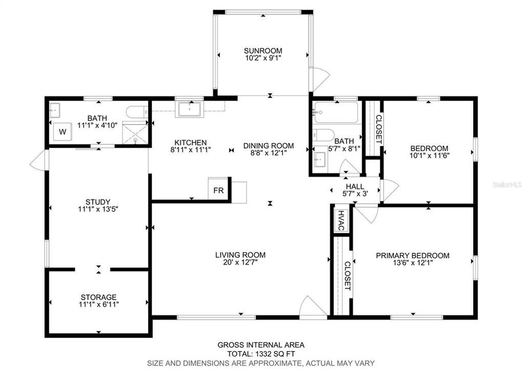 На продажу: $295,000 (3 спален, 2 ванн, 1485 Квадратных фут)