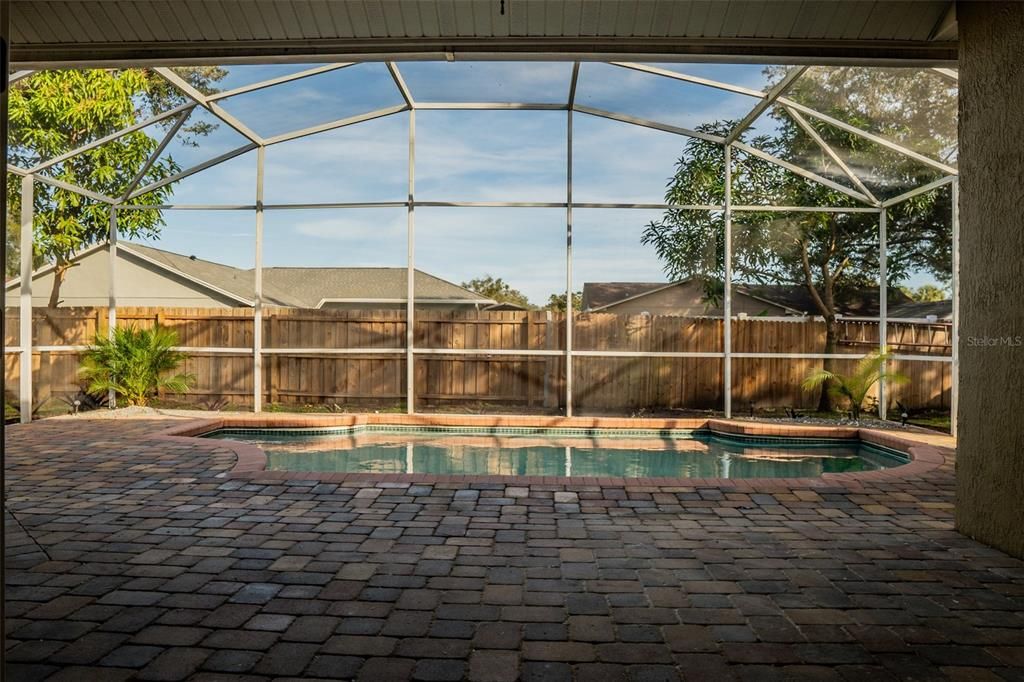 Paver Patio Pool Enclosure