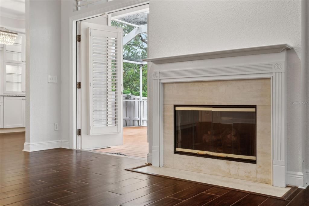 living room fireplace