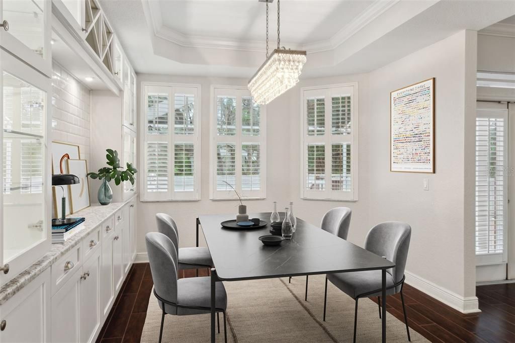 dining room - virtually staged